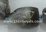 CNG415 15.5 inches 18*20mm - 28*40mm nuggets agate gemstone beads