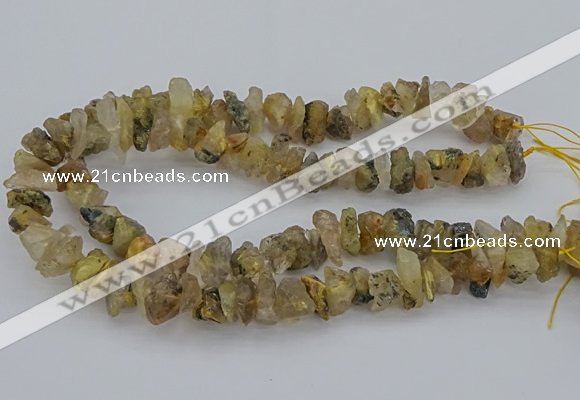 CNG5034 15.5 inches 8*12mm - 13*18mm nuggets golden rutilated quartz beads