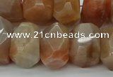CNG5060 15.5 inches 15*20mm - 16*25mm faceted nuggets sunstone beads
