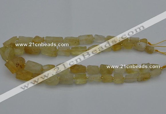 CNG5073 15.5 inches 8*10mm - 15*20mm nuggets citrine beads