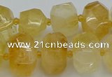 CNG5219 15.5 inches 12*16mm - 15*20mm faceted nuggets citrine beads