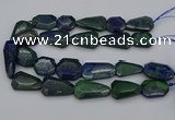CNG5257 15.5 inches 20*25mm - 25*40mm faceted freeform chrysocolla beads