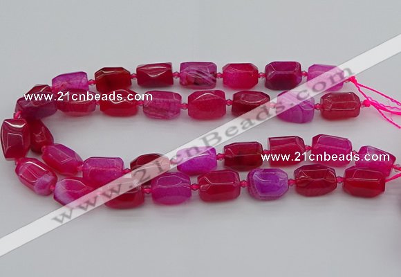 CNG5525 15.5 inches 12*16mm - 15*20mm faceted nuggets agate beads
