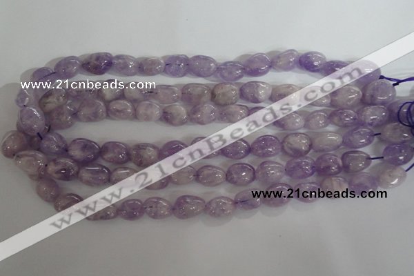 CNG553 15.5 inches 12*16mm nuggets lavender amethyst beads