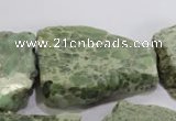 CNG570 25*30mm - 30*40mm nuggets serpentine jasper beads