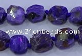 CNG5711 15.5 inches 10*14mm - 12*15mm faceted freeform charoite beads