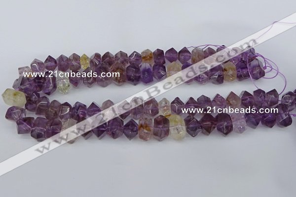 CNG5781 10*14mm - 12*16mm faceted nuggets amethyst beads