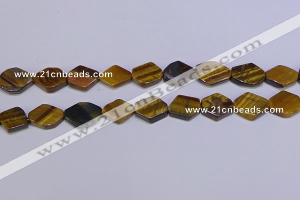 CNG6345 15.5 inches 14*18mm - 16*22mm freeform yellow tiger eye beads