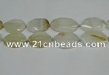 CNG7080 15.5 inches 25*35mm - 35*45mm faceted freeform agate beads