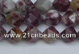 CNG7410 15.5 inches 6mm faceted nuggets tourmaline beads