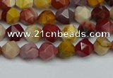 CNG7425 15.5 inches 6mm faceted nuggets mookaite beads
