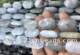 CNG7811 15.5 inches 13*18mm - 18*25mm faceted freeform aquamarine beads