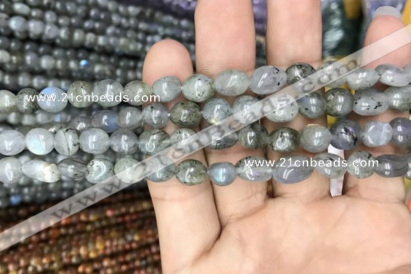 CNG8019 15.5 inches 6*8mm nuggets labradorite gemstone beads