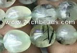 CNG8035 15.5 inches 8*10mm nuggets green rutilated quartz beads