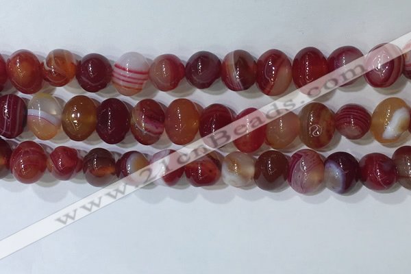 CNG8346 15.5 inches 10*12mm nuggets striped agate beads wholesale