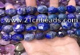CNG8573 12*16mm - 15*20mm faceted nuggets lapis lazuli beads
