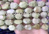 CNG8782 15 inches 12*16mm - 15*20mm faceted freeform turquoise beads