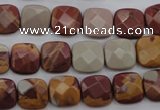 CNJ58 15.5 inches 12*12mm faceted square noreena jasper beads