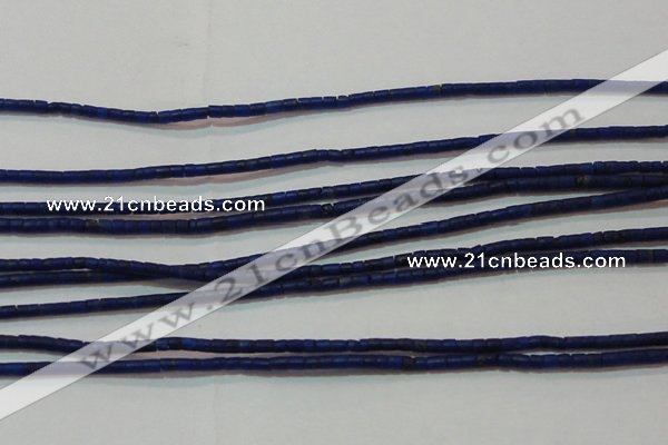 CNL1202 15.5 inches 0.8*1mm tube natural lapis lazuli beads