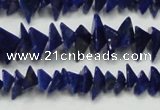 CNL1273 15.5 inches 4*6mm - 5*8mm pyramid natural lapis lazuli beads