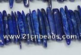 CNL1314 15.5 inches 3*25mm - 4*35mm wand natural lapis lazuli beads