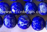 CNL1707 15.5 inches 8mm faceted round lapis lazuli beads