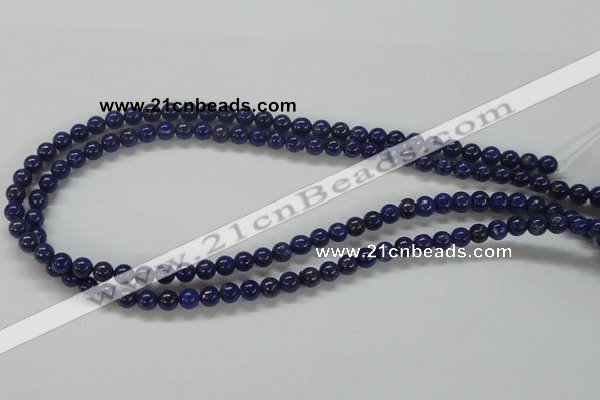 CNL205 15.5 inches 6mm round natural lapis lazuli beads wholesale