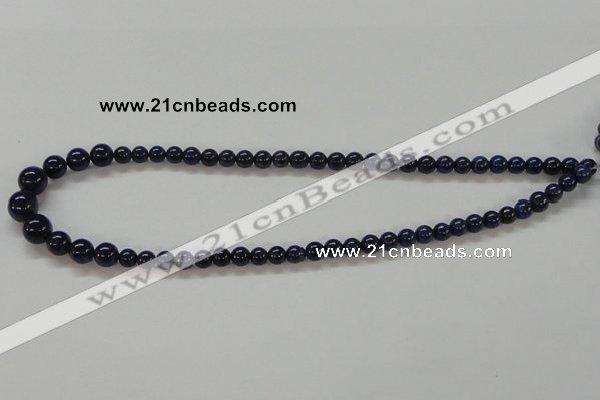 CNL234 15.5 inches multi-size round natural lapis lazuli beads wholesale