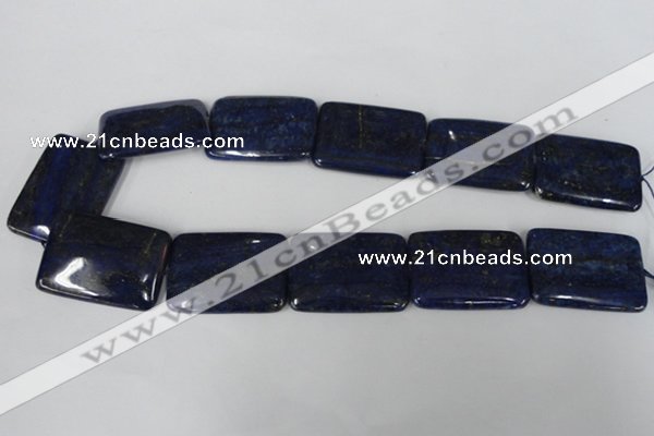 CNL538 15.5 inches 25*35mm rectangle natural lapis lazuli gemstone beads