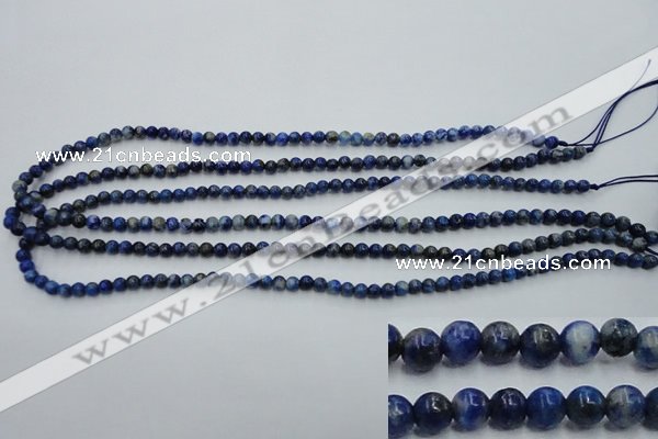 CNL711 15.5 inches 4mm round natural lapis lazuli gemstone beads