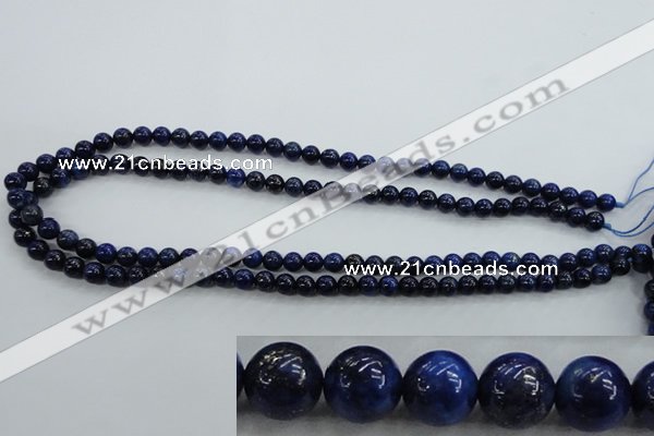 CNL851 15.5 inches 6mm round natural lapis lazuli gemstone beads