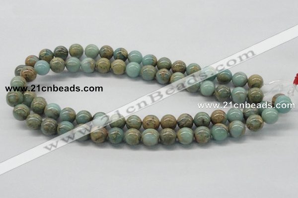 CNS03 16 inches 12mm round natural serpentine jasper beads wholesale