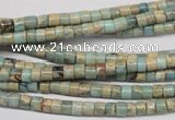 CNS135 15.5 inches 3.5*4mm heishi natural serpentine jasper beads