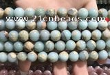 CNS302 15.5 inches 8mm round natural serpentine jasper beads