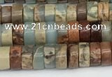 CNS319 15.5 inches 3*6mm heishi serpentine jasper beads