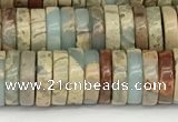 CNS320 15.5 inches 3*8mm heishi serpentine jasper beads
