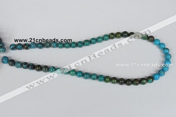 CNT03 16 inches 8mm round natural turquoise beads wholesale