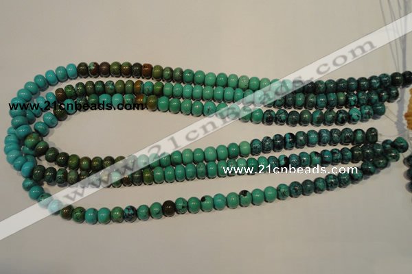 CNT112 15.5 inches 5*8mm rondelle natural turquoise beads wholesale