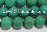 CNT209 15.5 inches 10mm round natural turquoise beads wholesale
