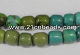 CNT211 15.5 inches 8*8mm – 8*10mm drum natural turquoise beads wholesale