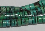 CNT220 15.5 inches 3*7mm – 5*9mm heishi natural turquoise beads