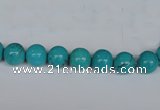 CNT38 16 inches 3mm round turquoise beads wholesale