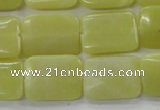 COJ108 15.5 inches 15*20mm rectangle olive jade beads wholesale