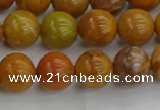 COJ602 15.5 inches 8mm round orpiment jasper beads wholesale