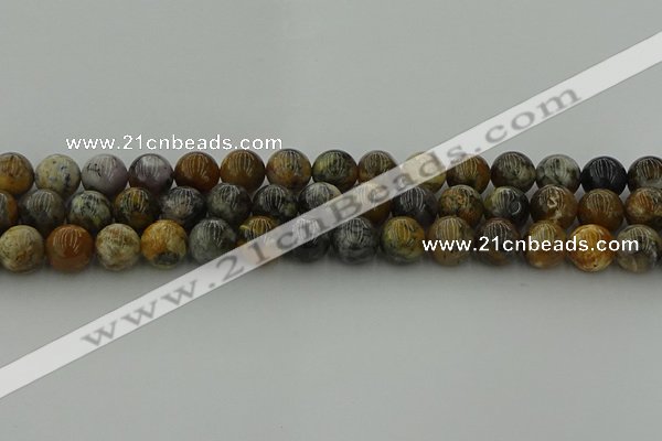 COP1383 15.5 inches 10mm round moss opal gemstone beads whholesale