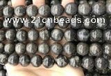 COP1448 15.5 inches 12mm - 13mm round blue opal gemstone beads