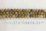 COP1670 15.5 inches 6mm round yellow opal gemstone beads