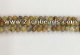 COP1671 15.5 inches 8mm round yellow opal gemstone beads