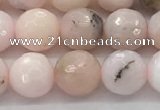 COP1712 15.5 inches 8mm faceted round natural pink opal beads