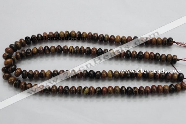 COP201 15.5 inches 6*10mm rondelle natural brown opal gemstone beads